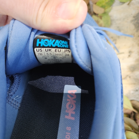 HOKA One One Bondi 8 Blue/ Pink Women's Size 7B - Picture 9 of 10